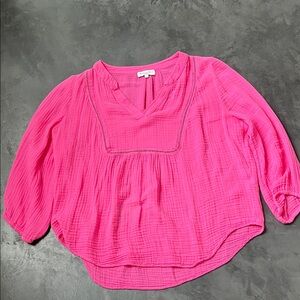 Michael Stars Gauze V Neck Top